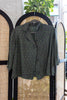 Vintage funky patterned cropped shirt