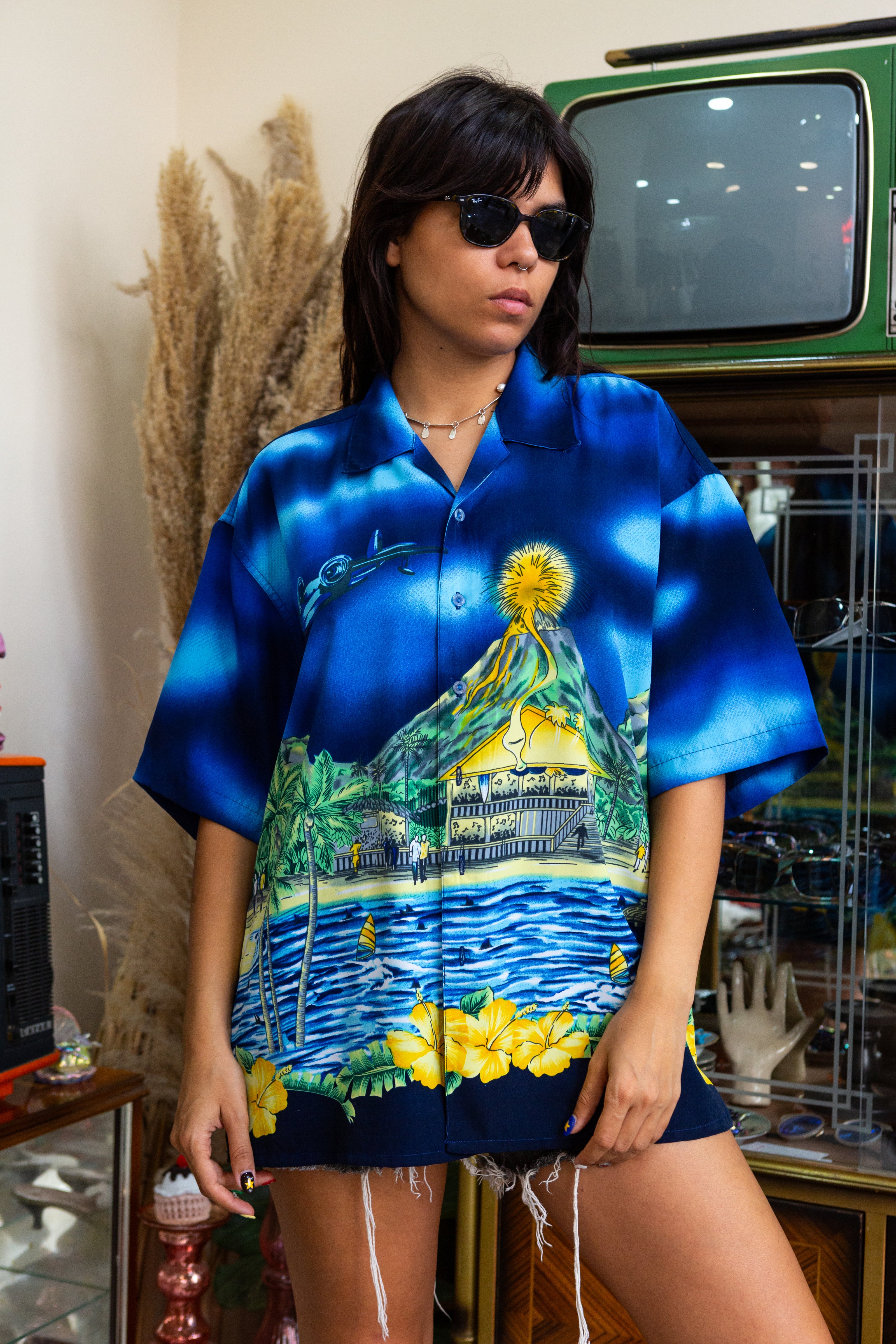 Vintage 90s style anime shirt