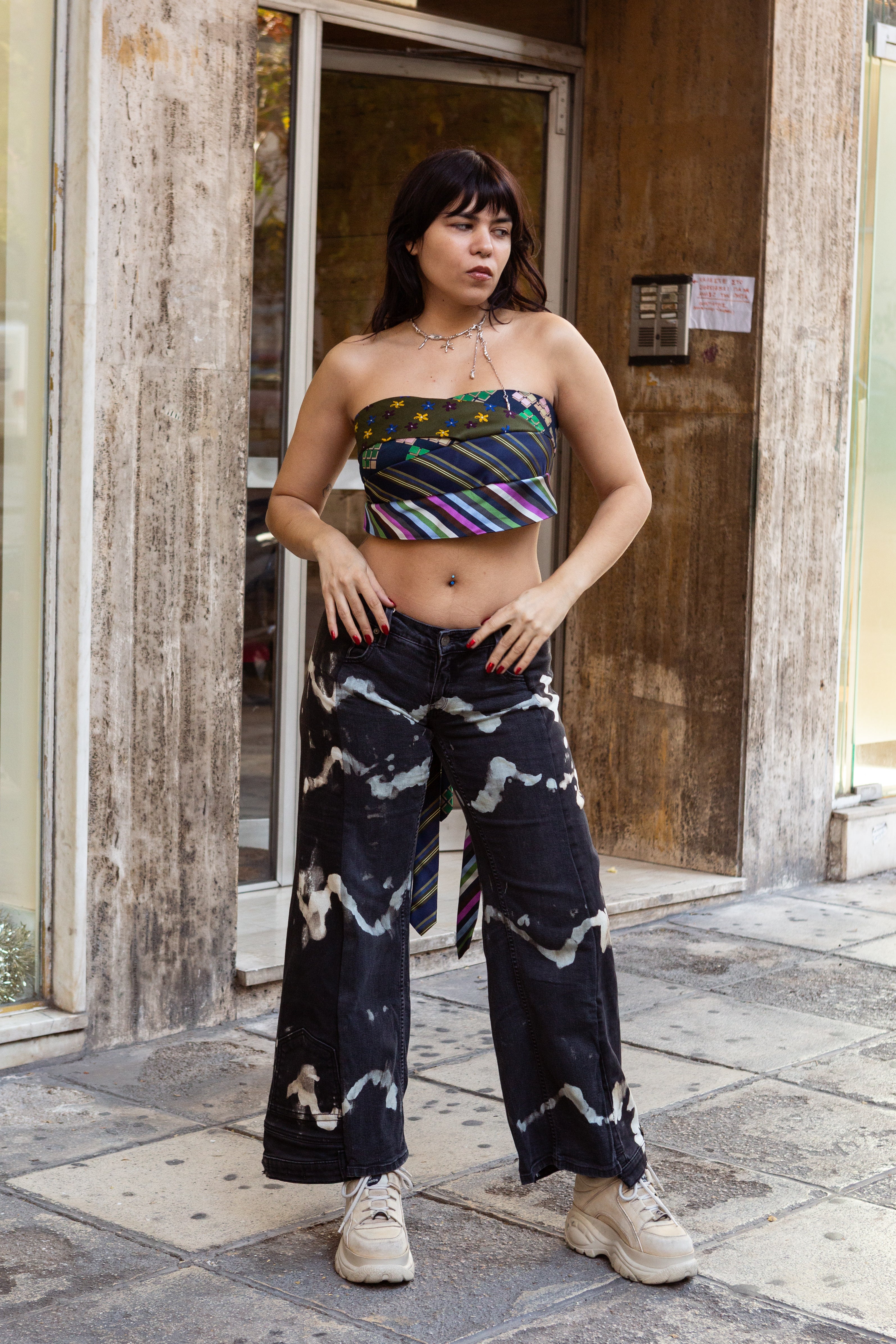 Thoughts reworked super hot low waisted up-cycled jeans (EU36)