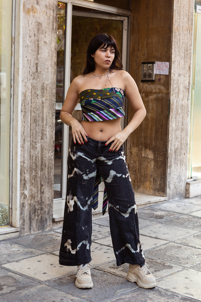 Thoughts reworked super hot low waisted up-cycled jeans (EU36)