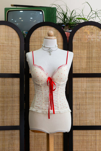 Vintage cute corset top