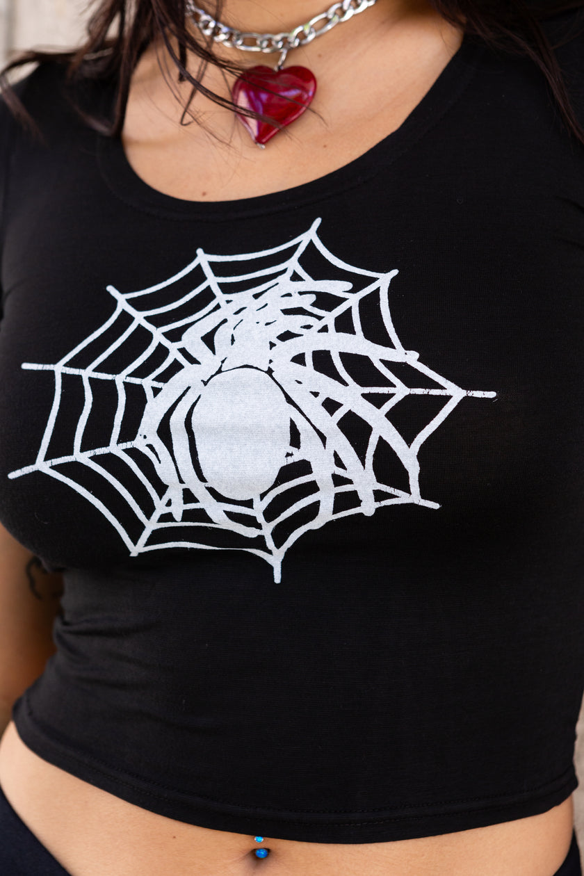 Super hot deadstock spider baby tee