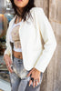 Vintage white leather jacket