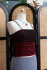 Stunning Y2K Burgundy Lace Trim Corset Top