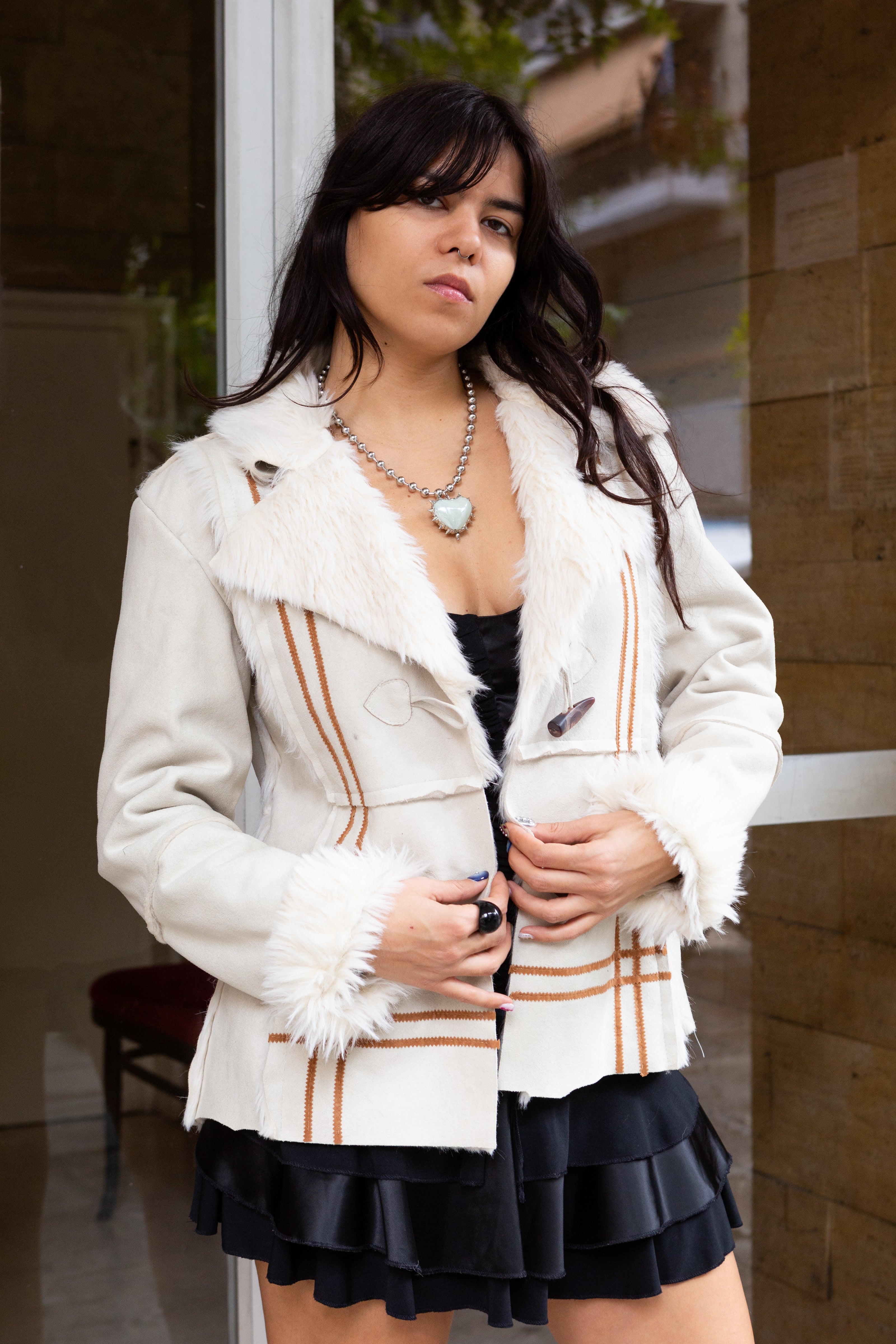 Stunning Faux mouton jacket