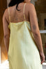 Gorgeous romantic maxi yellow slip dress