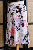 Vintage Y2K asymmetrical Floral Mesh Skirt