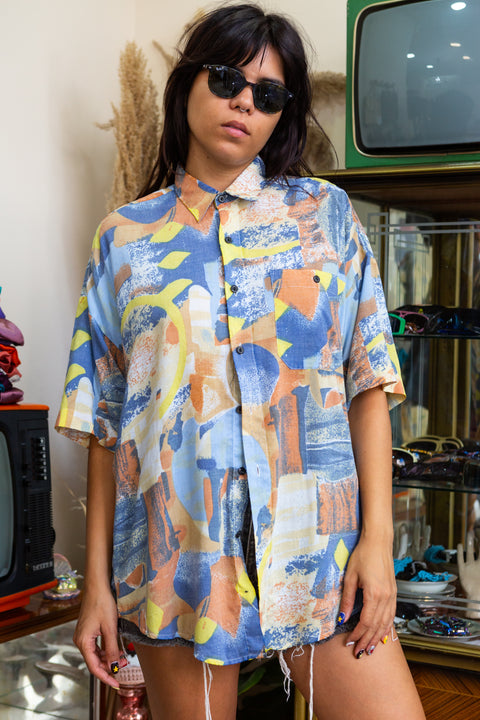 Vintage 90s style funky shirt