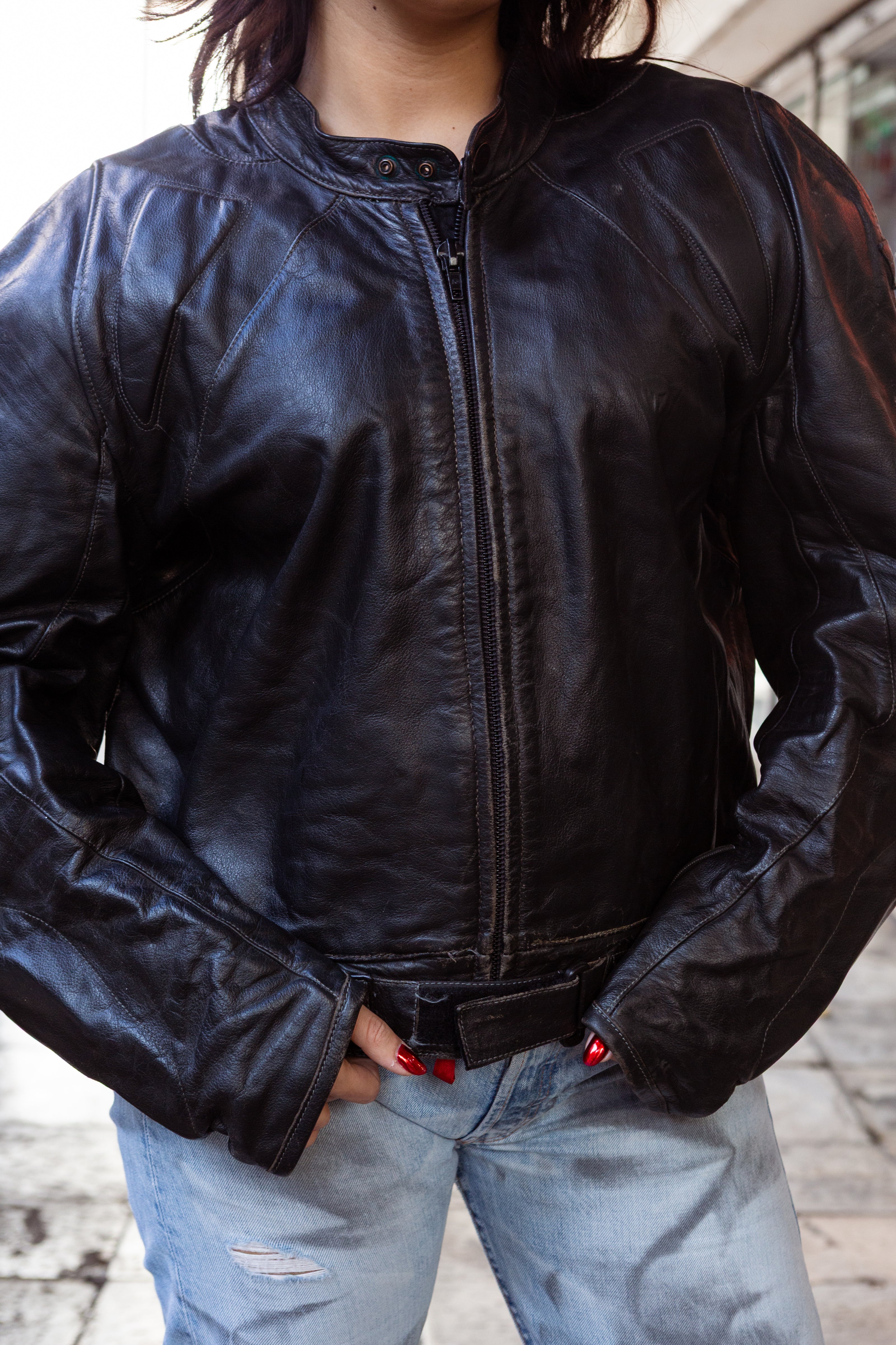 Dainese Men’s leather motorcycle jacket (XL)