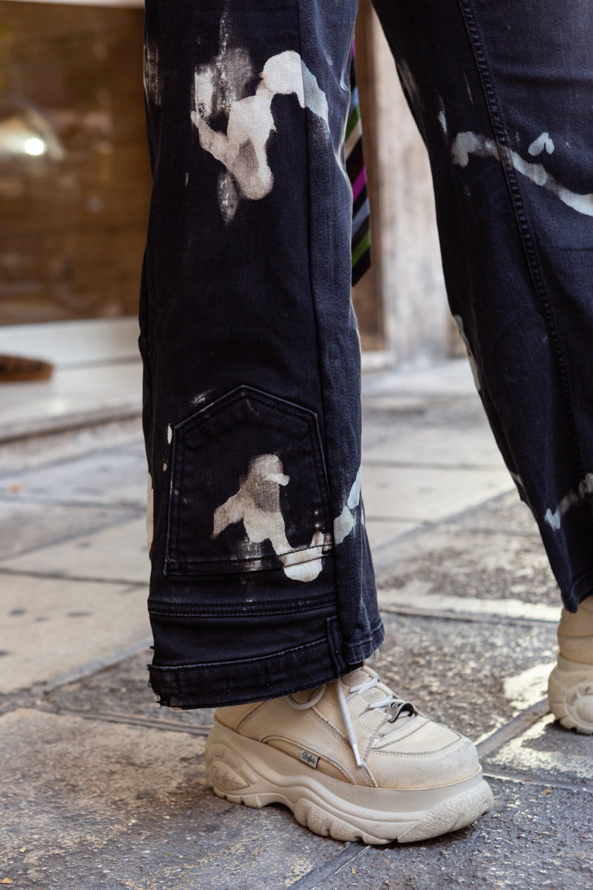 Thoughts reworked super hot low waisted up-cycled jeans (EU36)