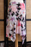 Vintage Y2K asymmetrical Floral Mesh Skirt