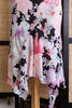 Vintage Y2K asymmetrical Floral Mesh Skirt