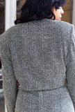 Vintage super hot office 2 piece set with zipper top (S/M)
