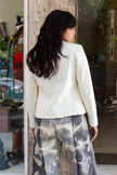 Vintage white leather jacket