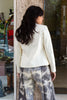 Vintage white leather jacket