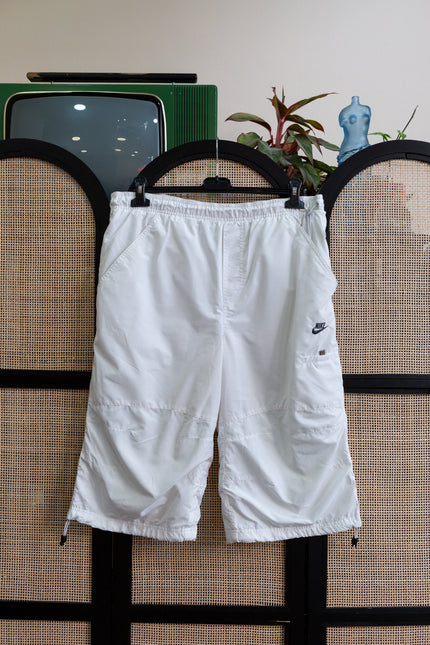 Nike White Windbreaker Shorts / Track Shorts