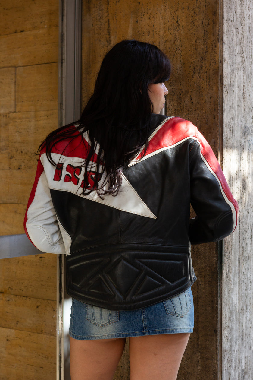 Stunning Men's leather motorcycle jacker