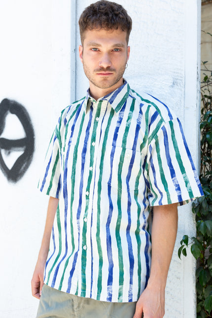 Vintage funky striped shirt