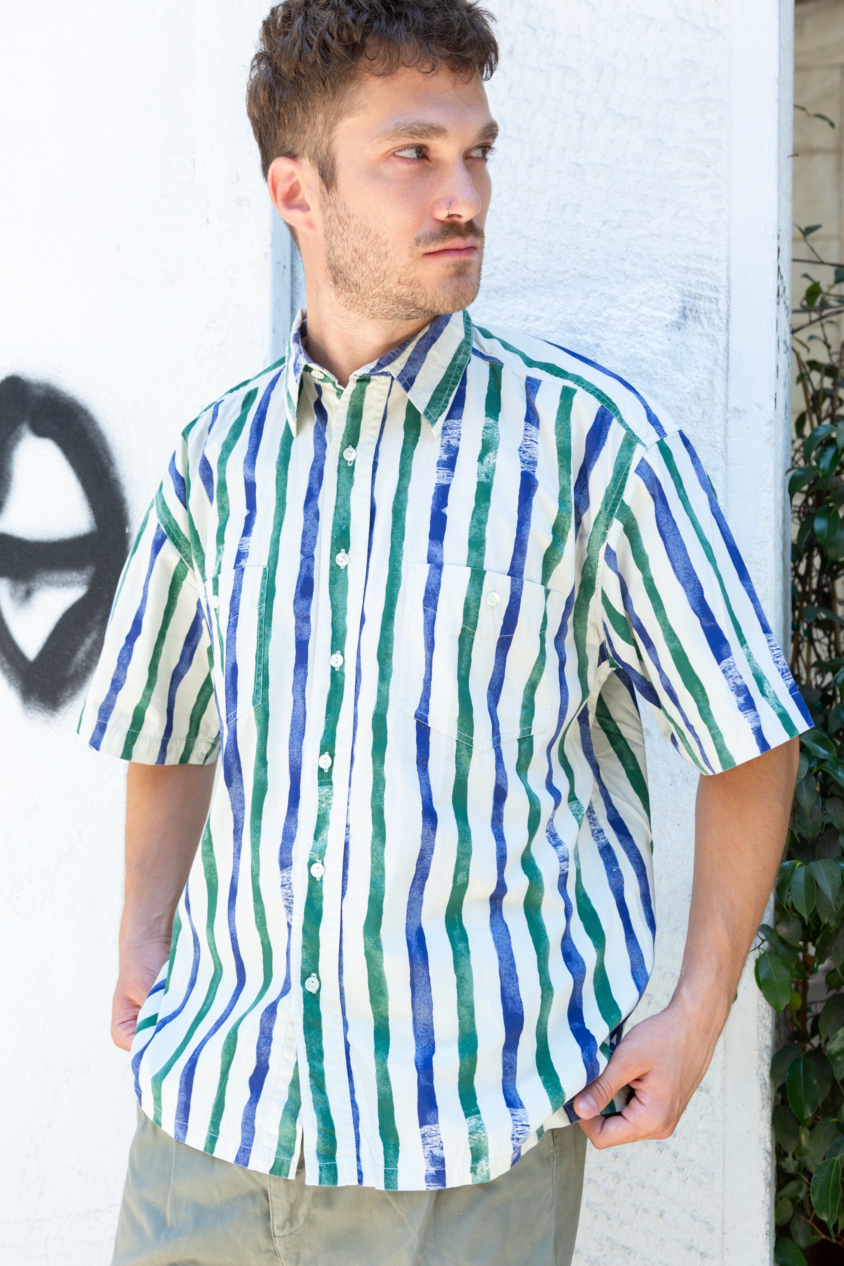 Vintage funky striped shirt