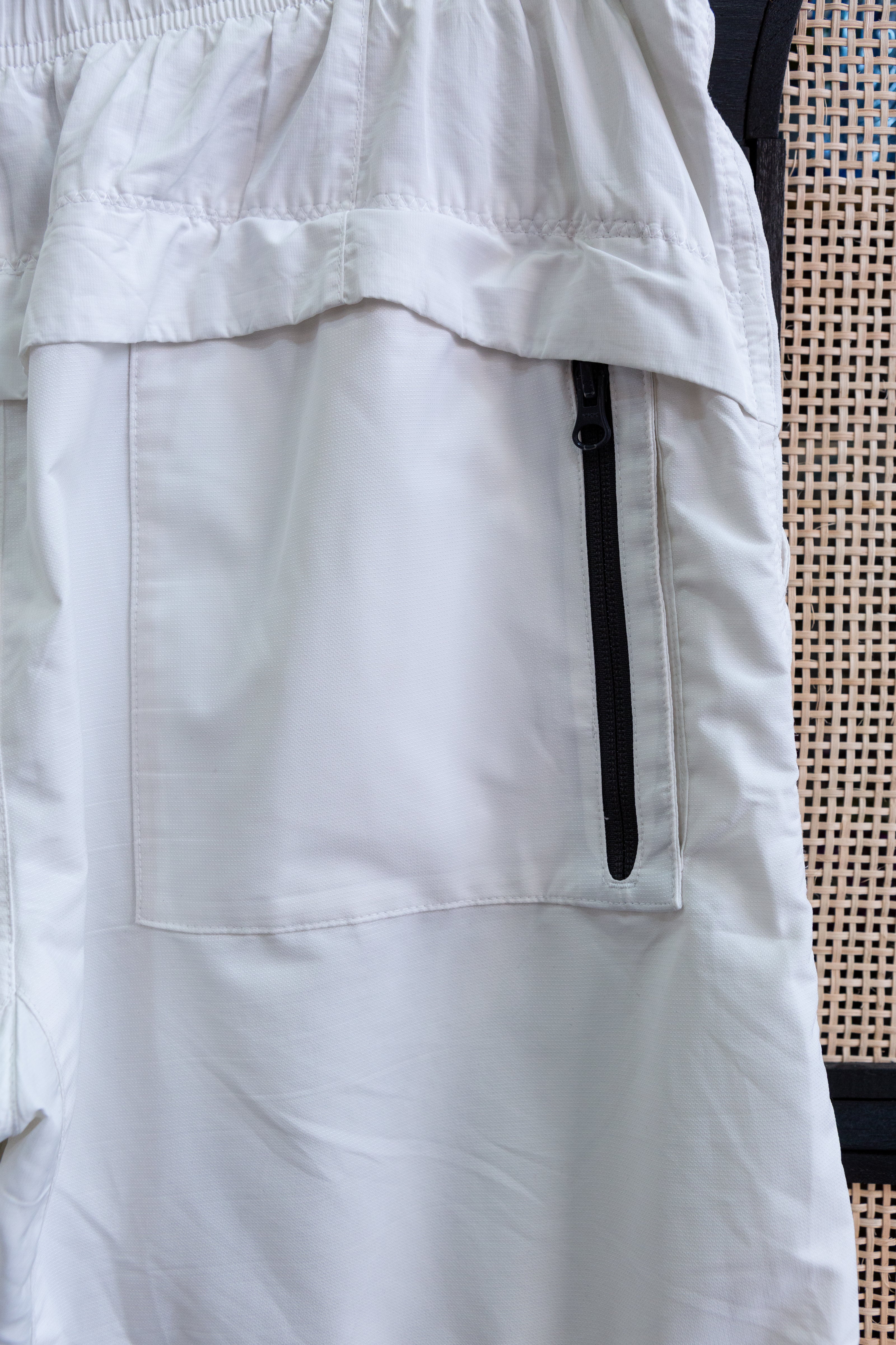 Nike White Windbreaker Shorts / Track Shorts