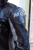 Woman’s leather motorcycle jacket (M/L)