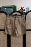 Men’s Vintage Pleated Chino Shorts