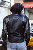 Woman’s leather motorcycle jacket (M/L)