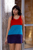 Super cute color blocking velvet dress (M/XL)