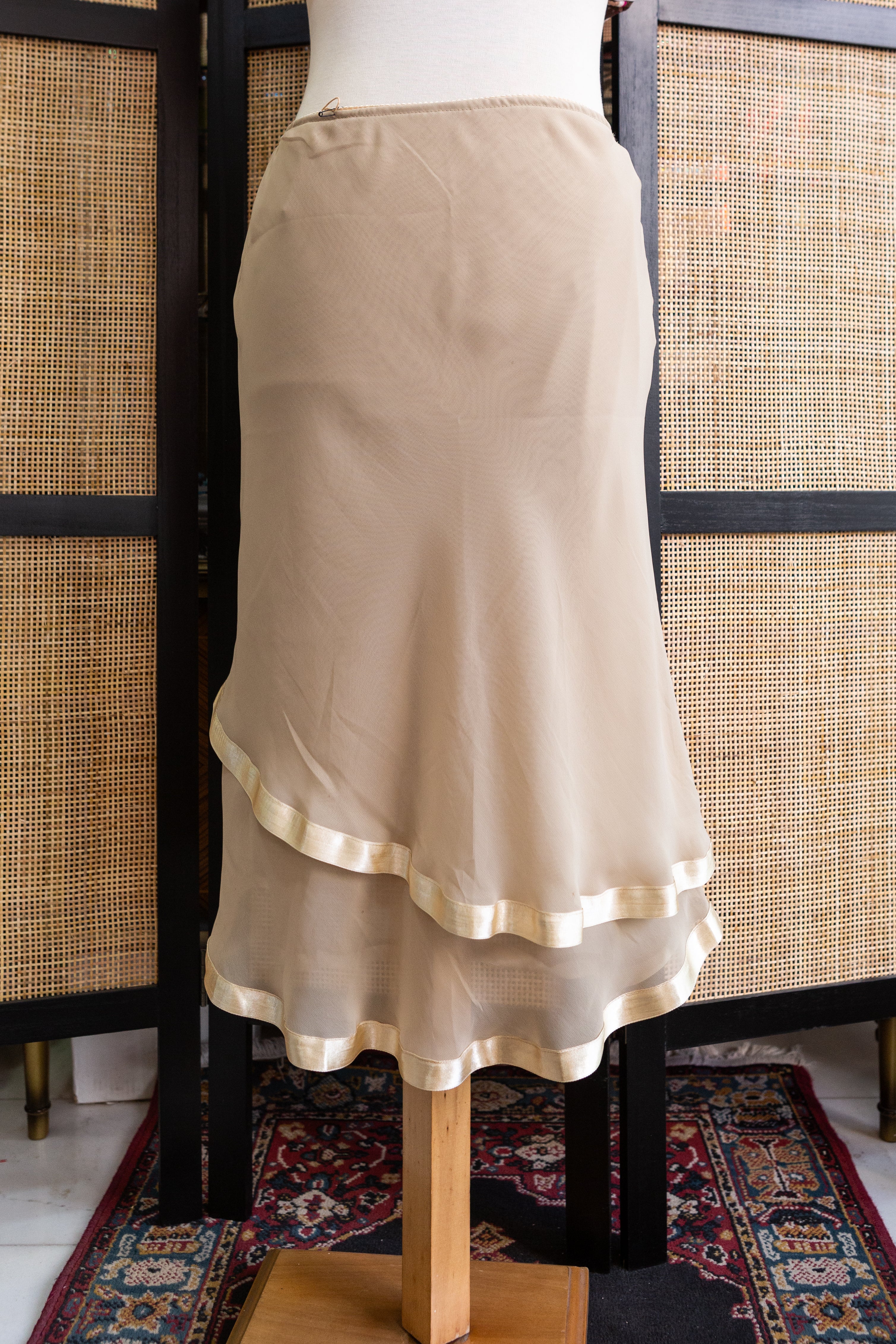 Super cute mesh midi asymmetrical skirt