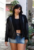 Vintage womens 80s shearling jacket