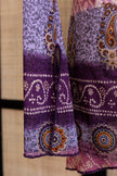 Boho Dreams Vintage Top – 90s Asymmetrical Paisley Blouse in Purple & Pink