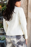 Vintage white leather jacket