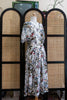 Vintage floral button up dress