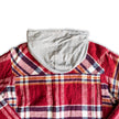 Dickies woman's plaid hooded flannel button up jacket (L)