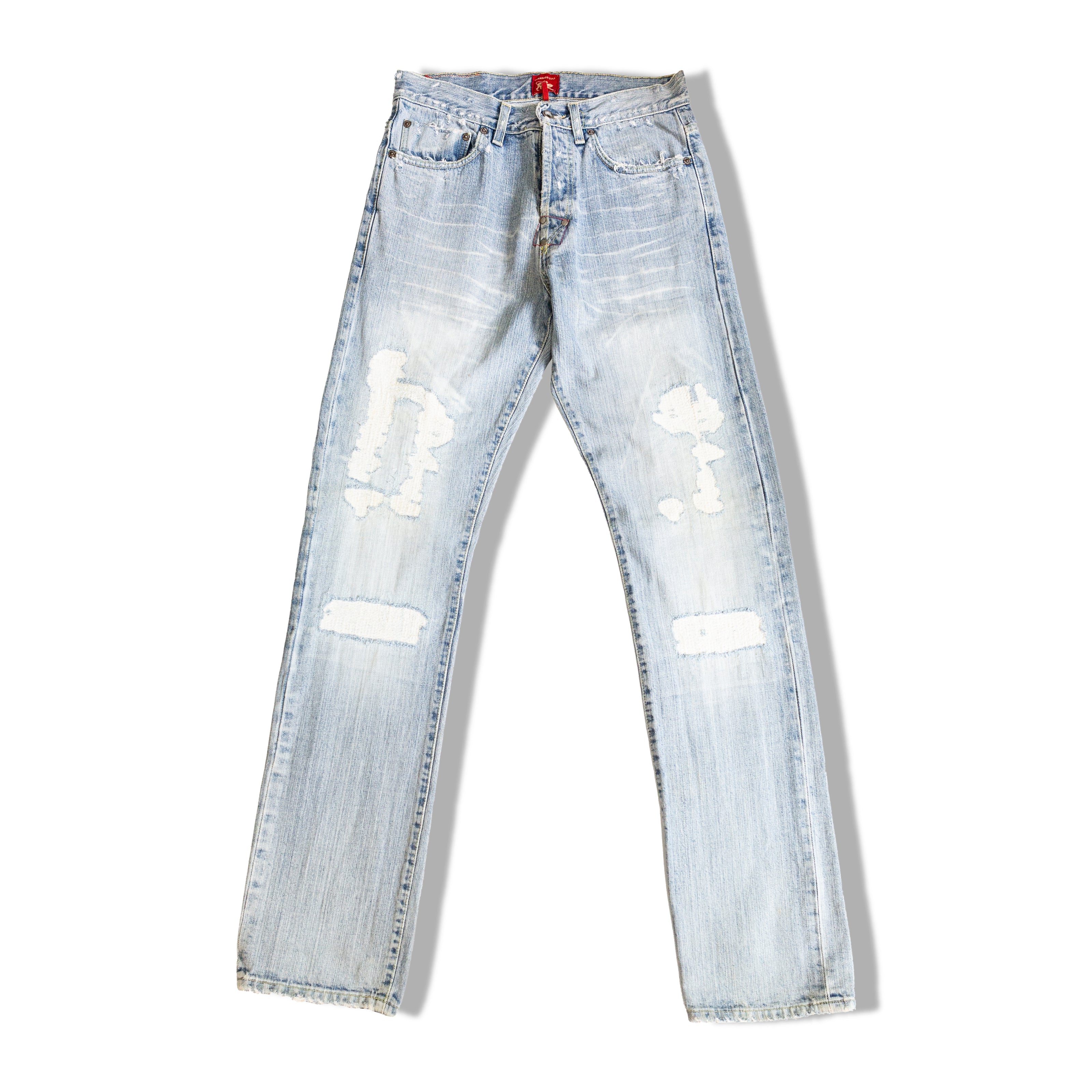 Parasuco midwaisted distressed jeans (S)
