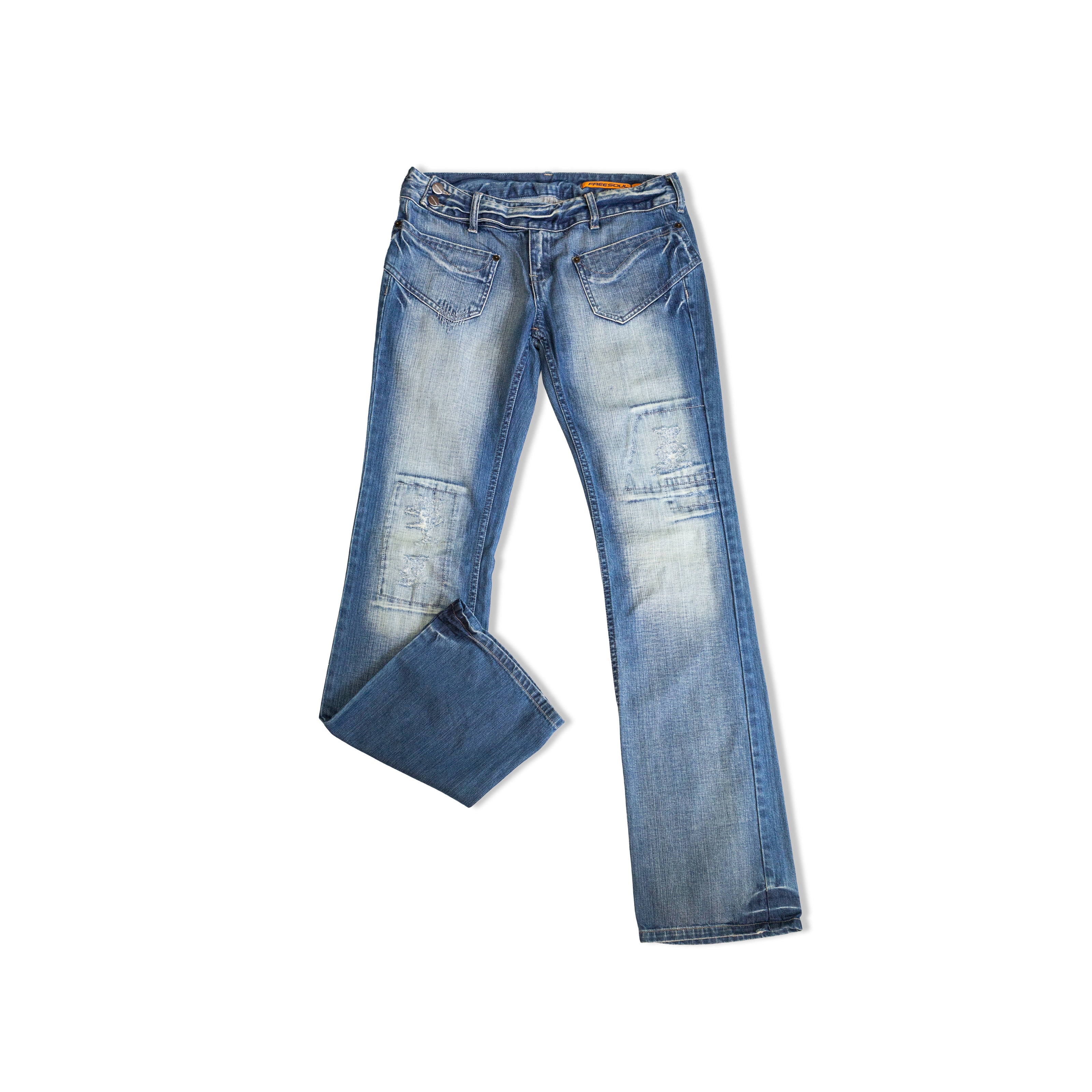 FREESOUL LOW WAISTED Y2K JEANS W30
