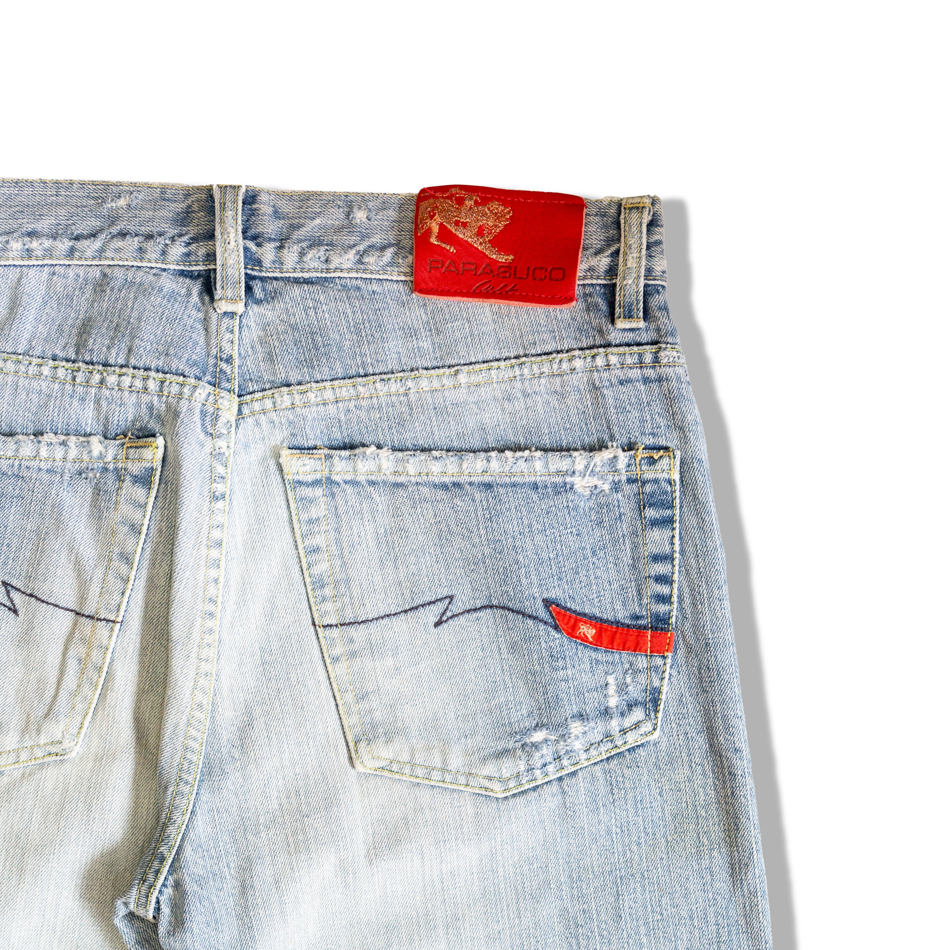 Parasuco midwaisted distressed jeans (S)
