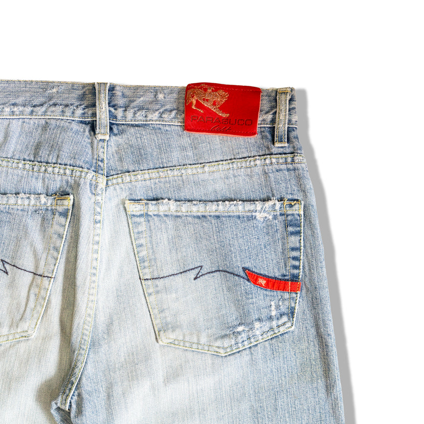 Parasuco midwaisted distressed jeans (S)