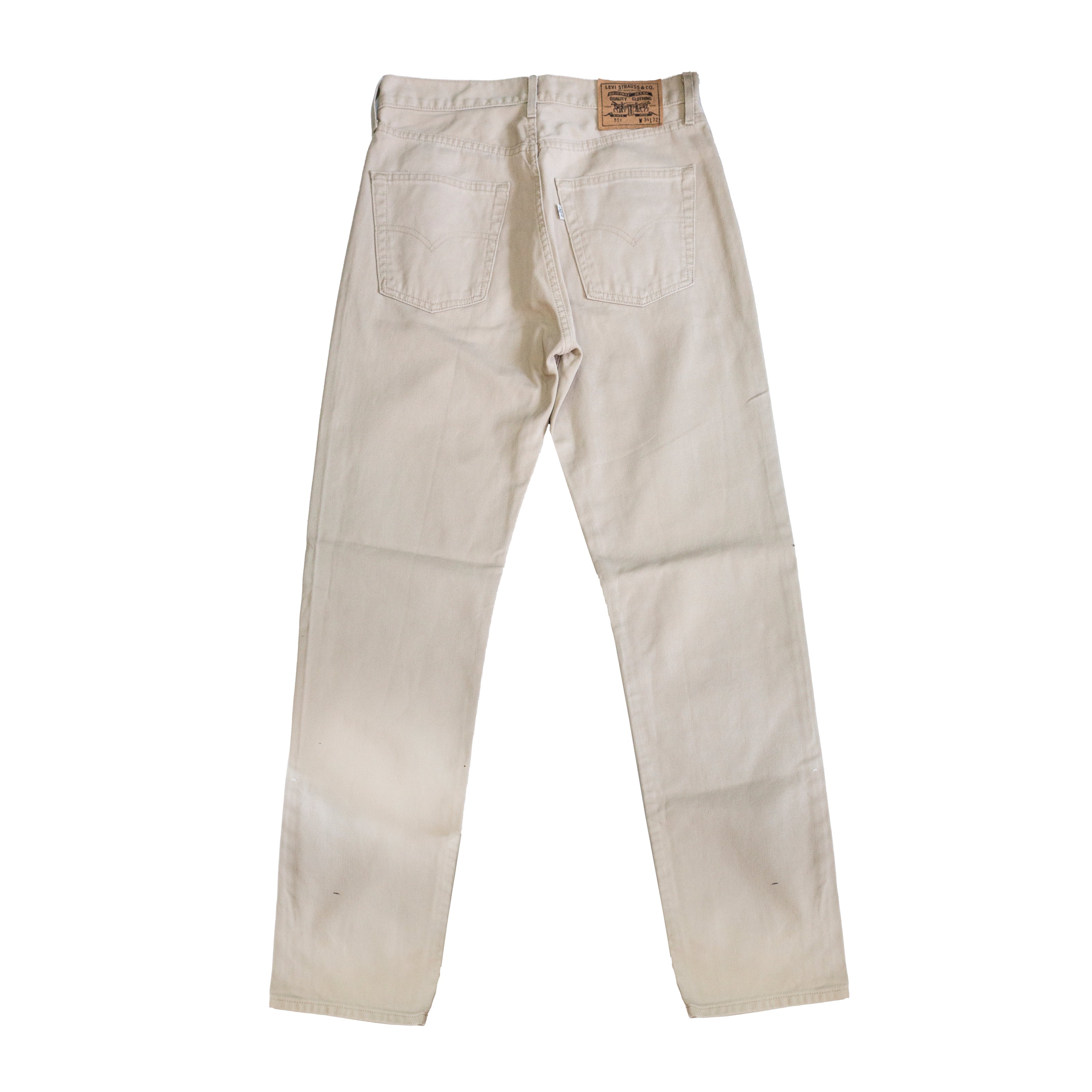LEVIS 551 BEIGE JEANS (W34)