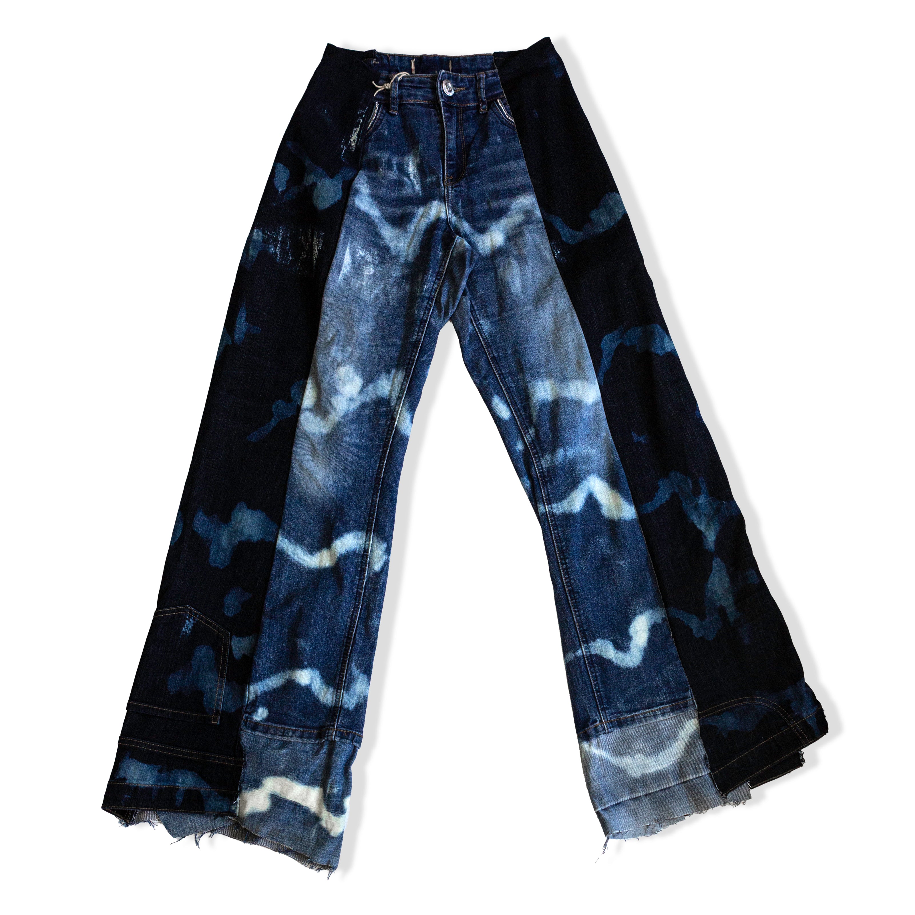 Thoughts reworked super hot baggy up-cycled jeans (EU36)