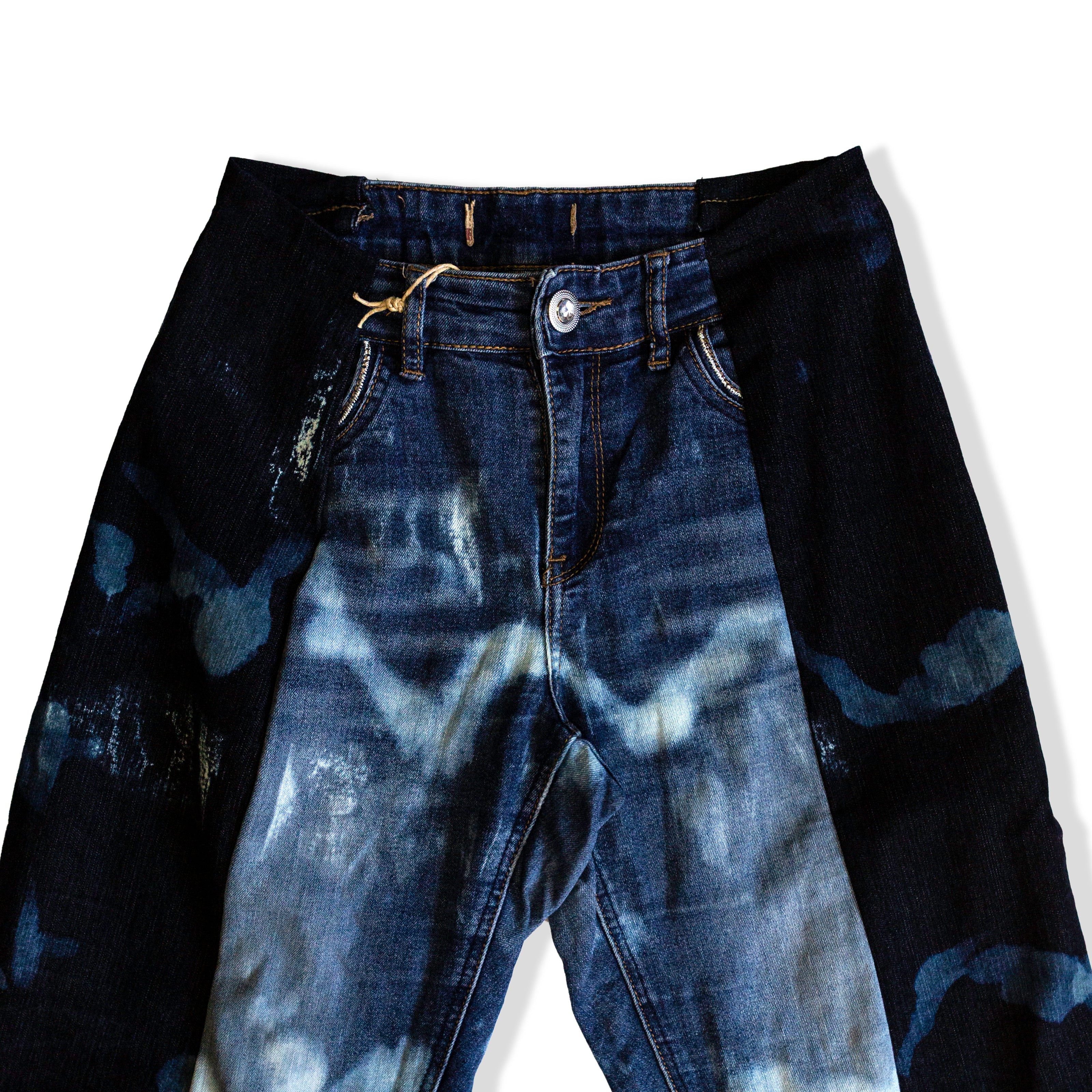 Thoughts reworked super hot baggy up-cycled jeans (EU36)