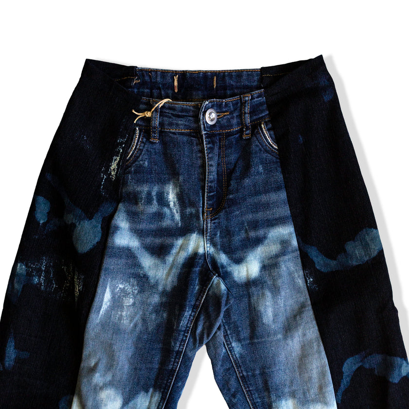 Thoughts reworked super hot baggy up-cycled jeans (EU36)