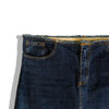 Hot dark denim skirt with waist detail (S/M)