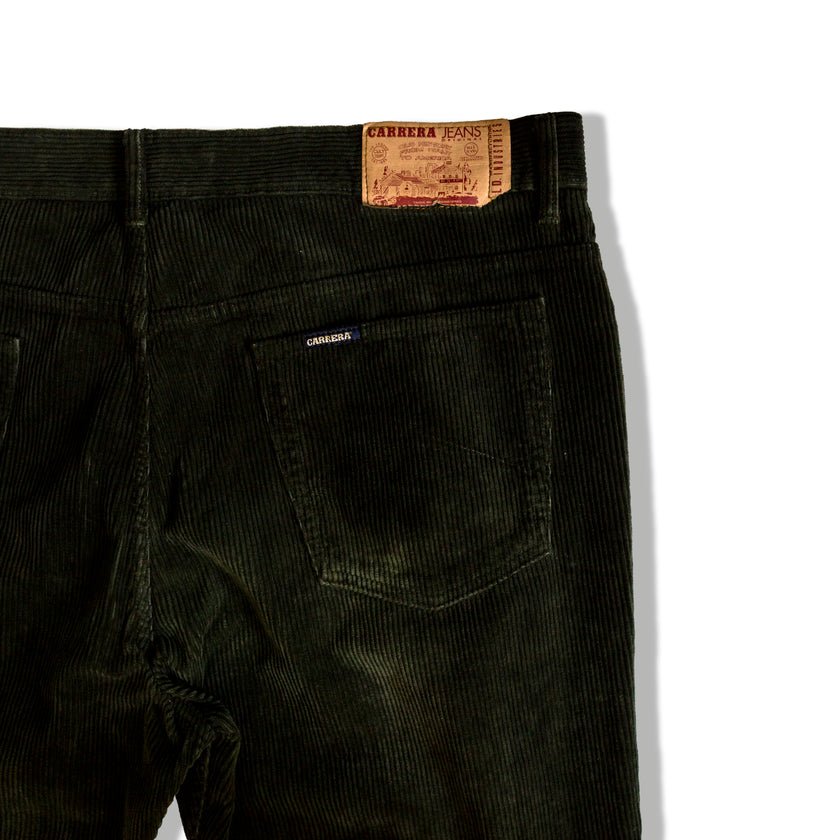Carrera dark green corduroy pants (W44)