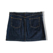 Hot dark denim skirt with waist detail (S/M)