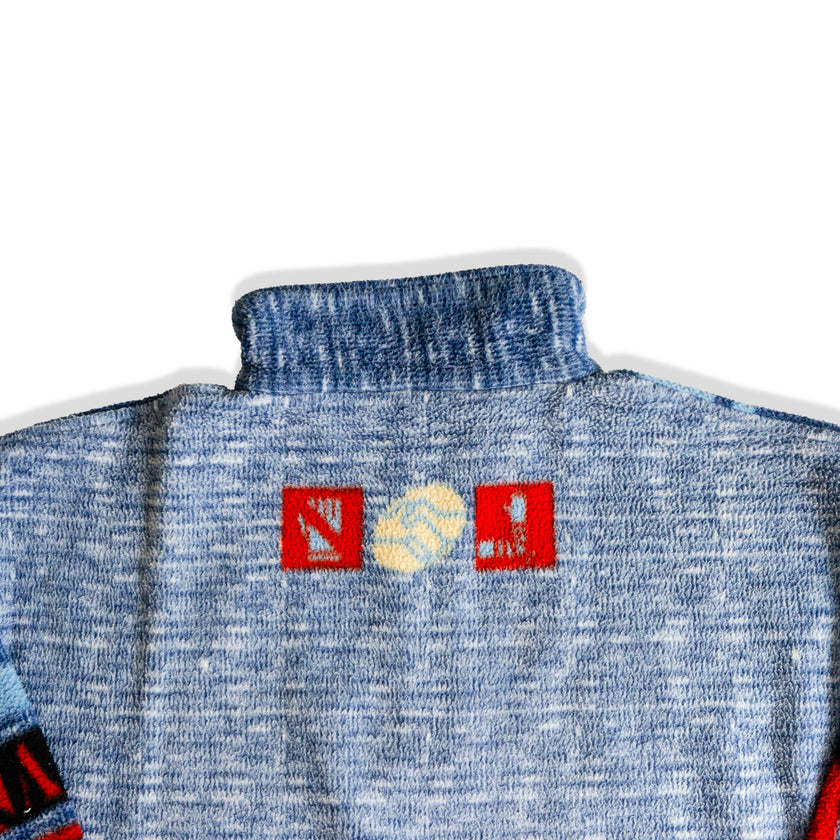 Vintage funky paterned fleece pullover (L/XL)