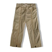 Olive utility pants with zippers