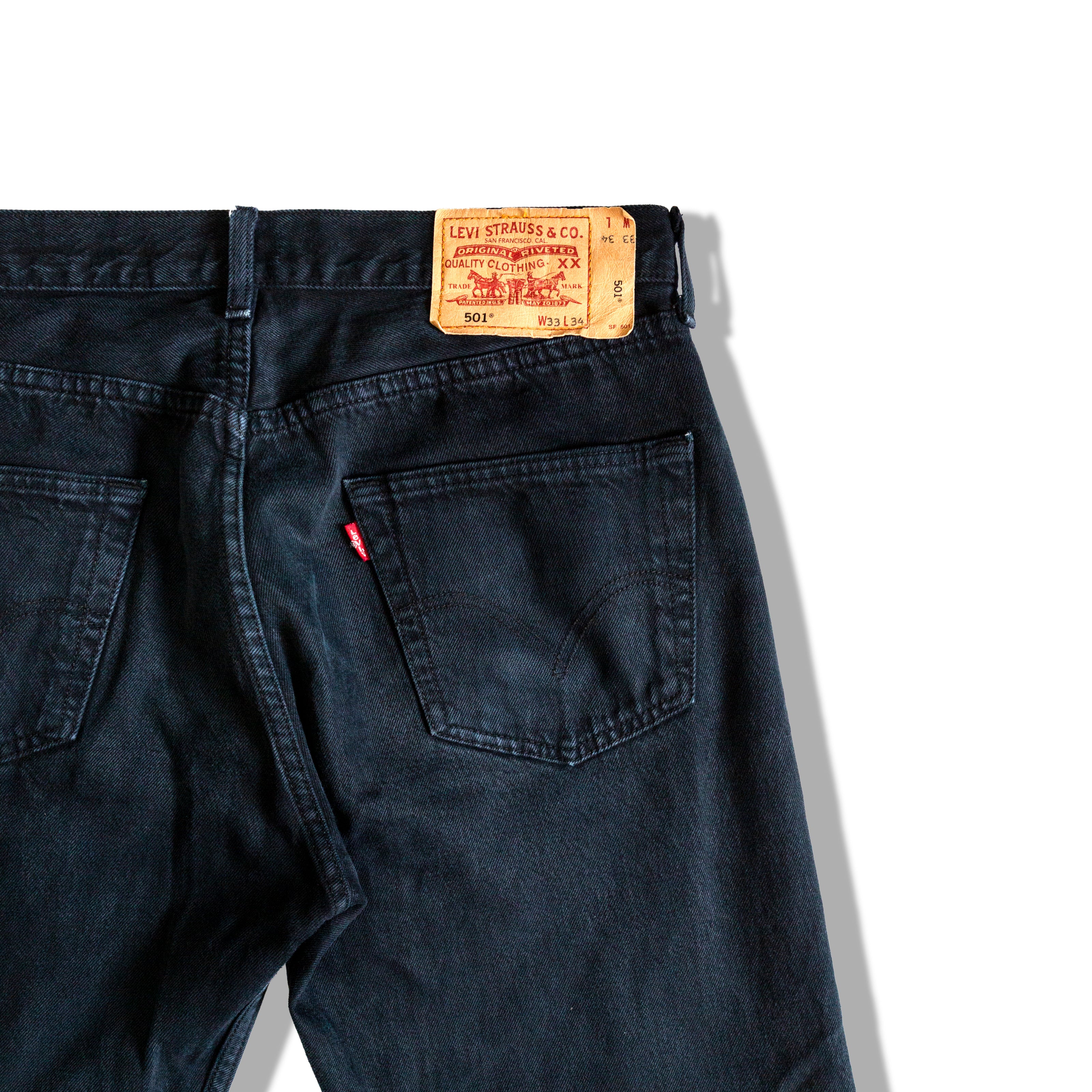 Levis 401 black jeans (W33)