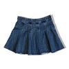 Cute vintage denim skirt with pleats (M)