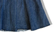 Cute vintage denim skirt with pleats (M)